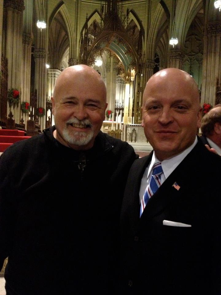 With Robby Wells - Declared Independent Candidate for President of the United States - at St. Patrick's Cathedral NYC